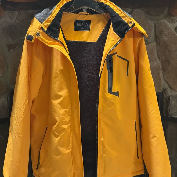 Bold Yellow Women’s Ski Jacket by Pooluly - Picture 2 of 7